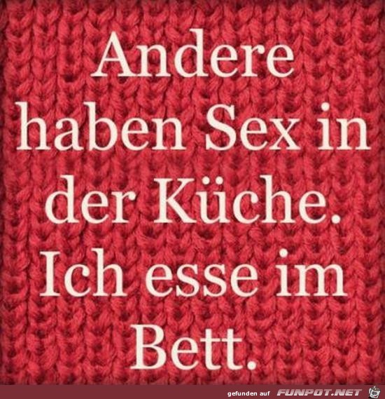 Ich esse im Bett Ich esse im Bett