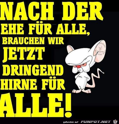 Hirne für alle! Hirne für alle!
