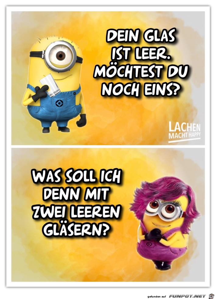 Dein Glas ist leer