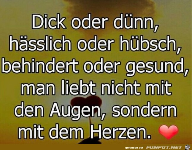 Man liebt mit den Herzen