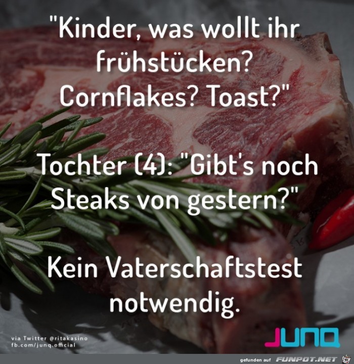 Kein Vaterschaftstest notwendig Kein Vaterschaftstest notwendig