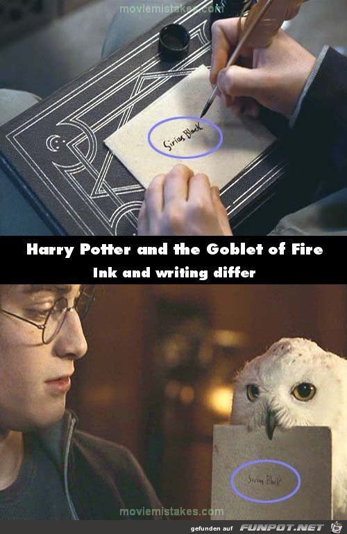 Regiefehler Harry Potter2 Regiefehler Harry Potter2