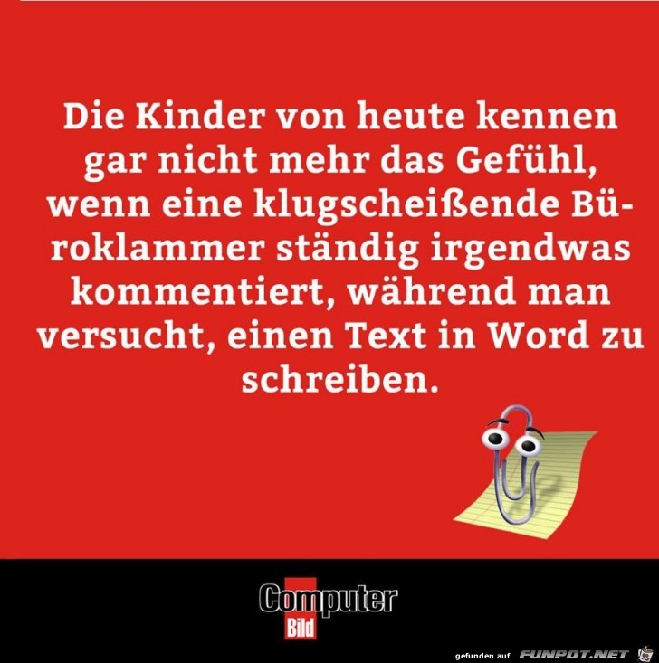 Wer kennt noch die Büroklammer Wer kennt noch die Büroklammer