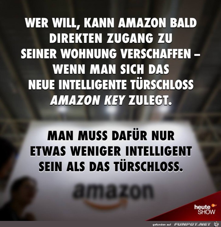 Freier Zugang zu Deiner WHG durch AMAZON Freier Zugang zu Deiner WHG durch AMAZON