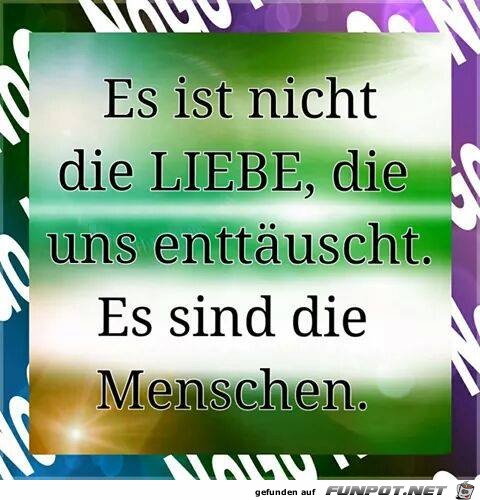 Es ist nicht die Liebe