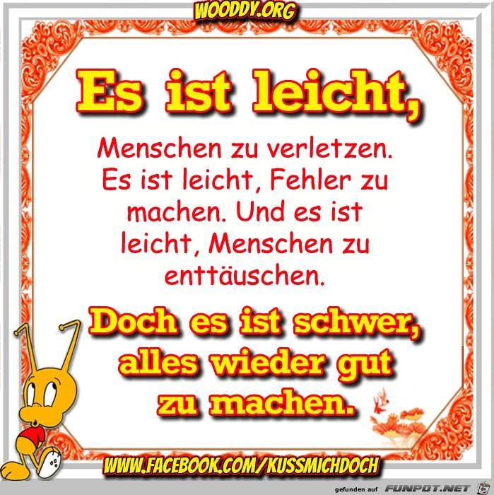 Es ist leicht