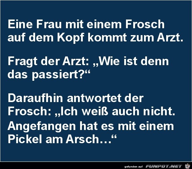 eine Frau mit einem Frosch...... eine Frau mit einem Frosch......