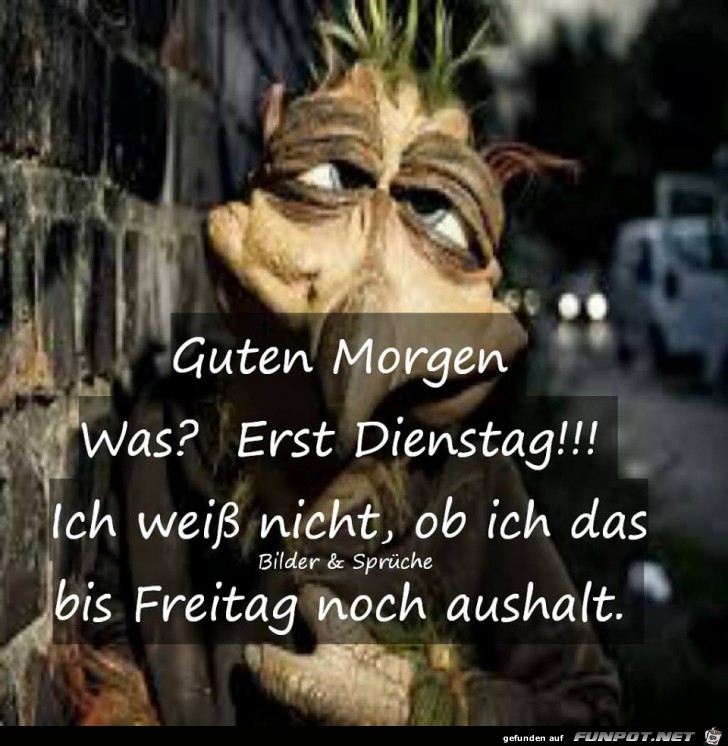 Erst Dienstag