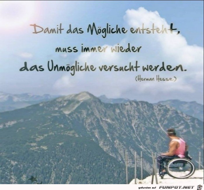 Das unmögliche versuchen Das unmögliche versuchen