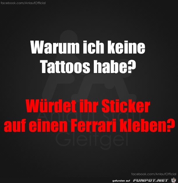 Keine Tattoos Keine Tattoos