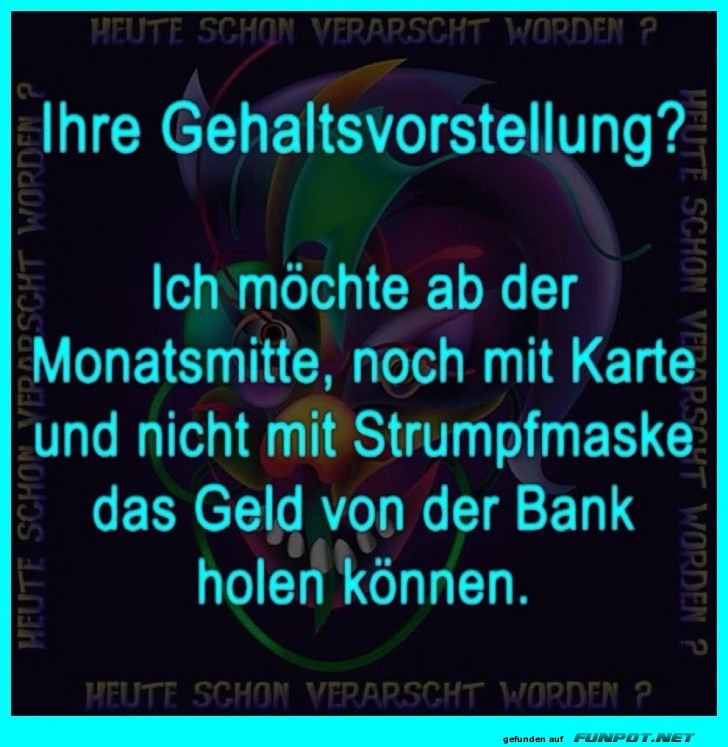 Gehaltsvorstellung Gehaltsvorstellung