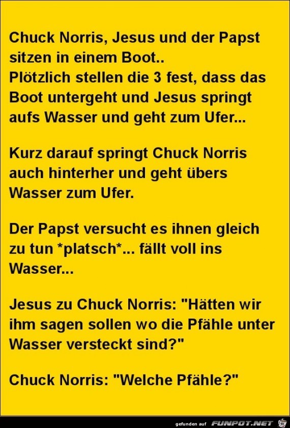 Jesus und der Papst.....