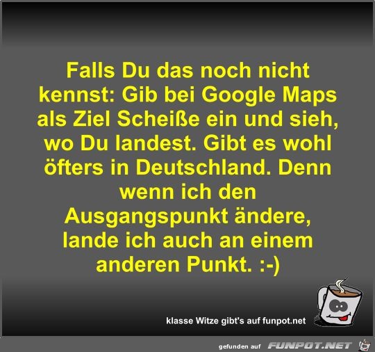 Falls Du das noch nicht kennst Falls Du das noch nicht kennst