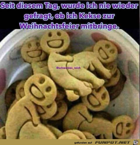 Kekse für die Weihnachtsfeier Kekse für die Weihnachtsfeier