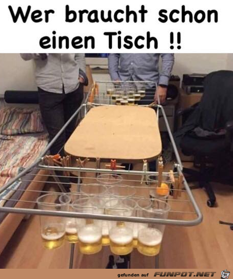 Tische werden überbewertet Tische werden überbewertet