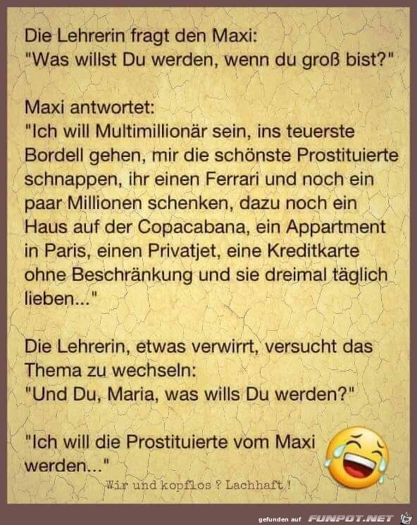 Was willst du werden wenn du groß bist? Was willst du werden wenn du groß bist?
