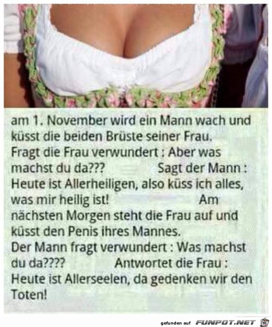 am 1.November wird ein Mann wach....... am 1.November wird ein Mann wach.......