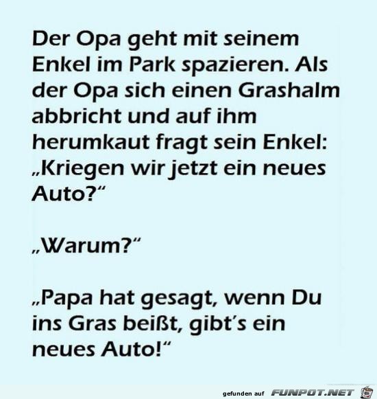 der Opa geht mit seinem Enkel......... der Opa geht mit seinem Enkel.........