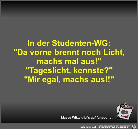 In der Studenten-WG In der Studenten-WG