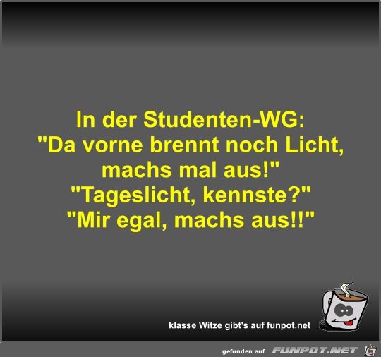 In der Studenten-WG