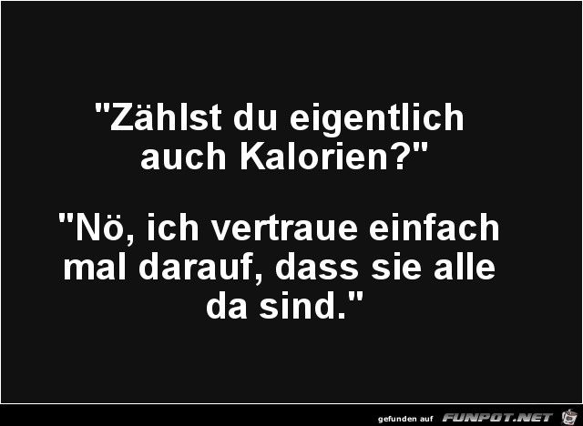 Kalorien zhlen