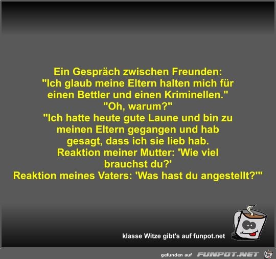 Ein Gespräch zwischen Freunden Ein Gespräch zwischen Freunden