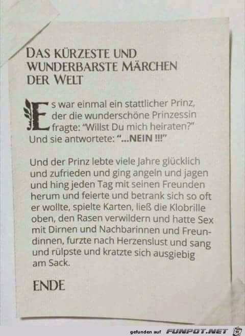 Kürzeste Märchen der Welt Kürzeste Märchen der Welt