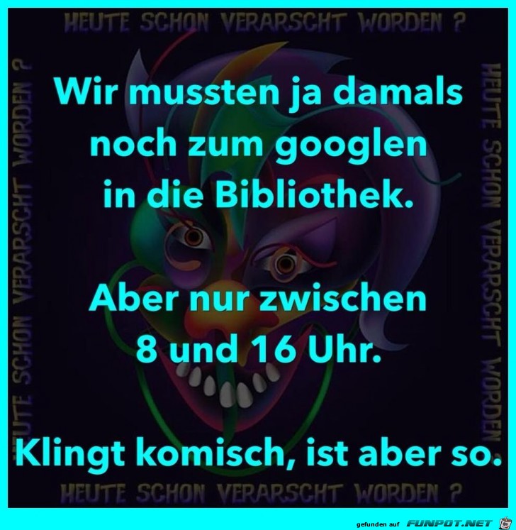 Googeln früher Googeln früher