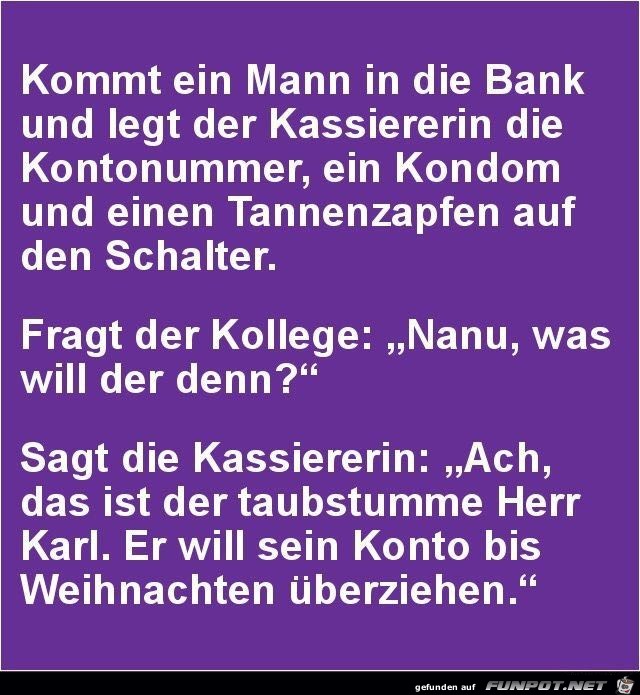 Kommt ein Mann...