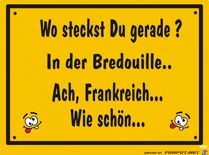 Schild-Bredouille