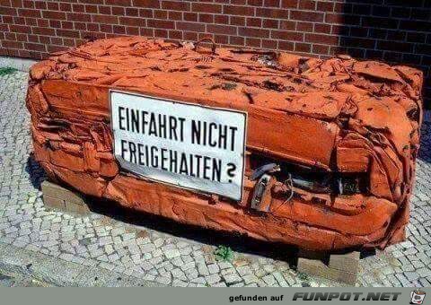 Einfahrt nicht frei gehalten Einfahrt nicht frei gehalten