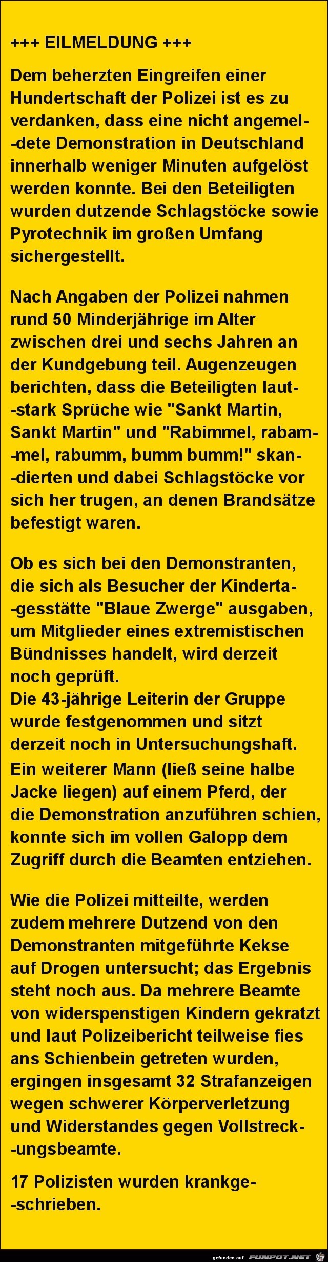 Eilmeldung........ Eilmeldung........