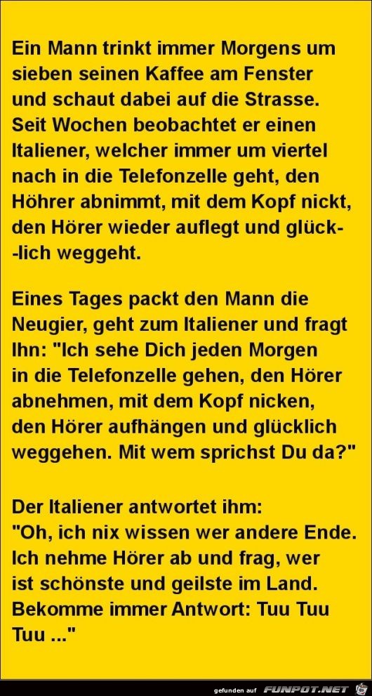 ein Mann trinkt immer Morgens seinen Kaffee......... ein Mann trinkt immer Morgens seinen Kaffee.........