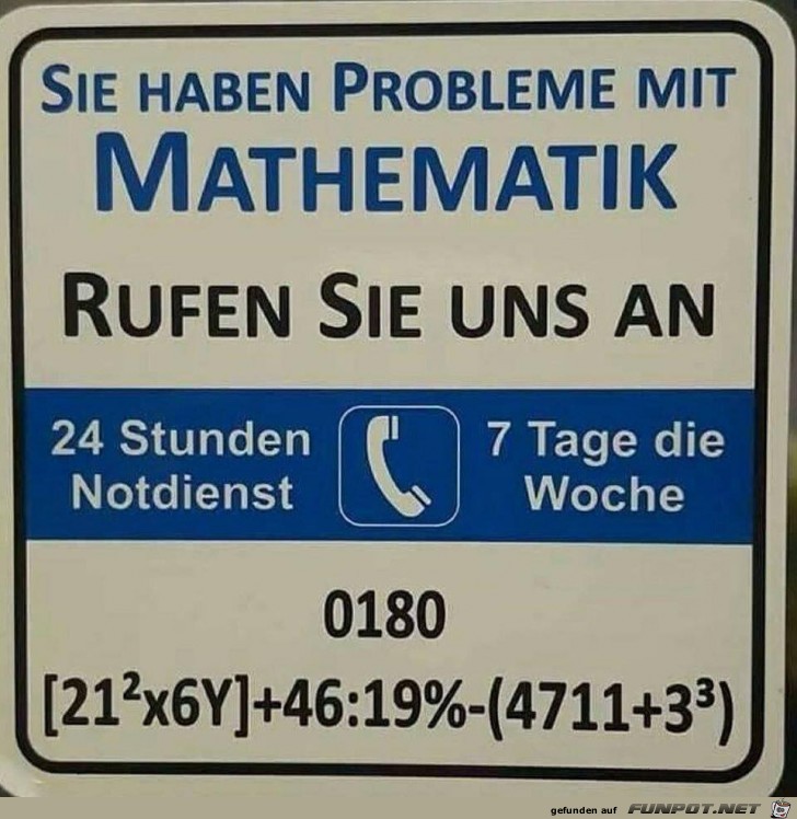 Probleme mit Mathe Probleme mit Mathe