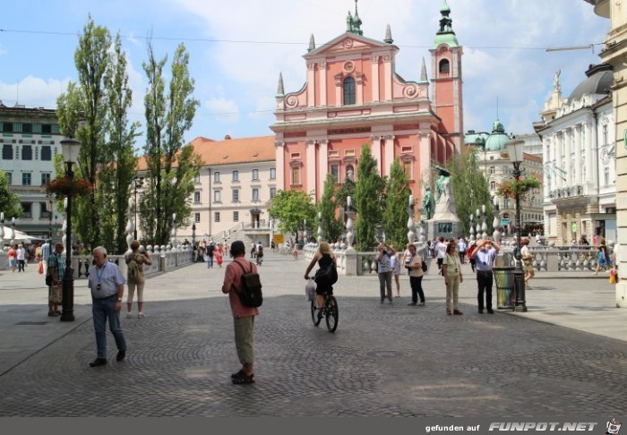 Impressionen aus Ljubljana, der Hauptstadt Sloweniens