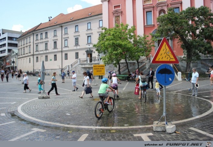 Impressionen aus Ljubljana, der Hauptstadt Sloweniens