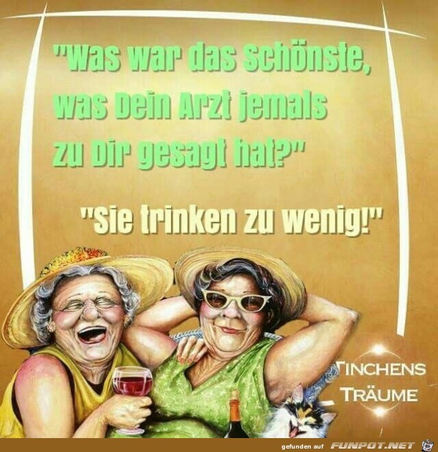 Sie trinken zu wenig Sie trinken zu wenig