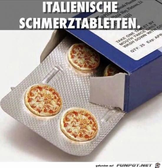 Italienische Schmerztabletten