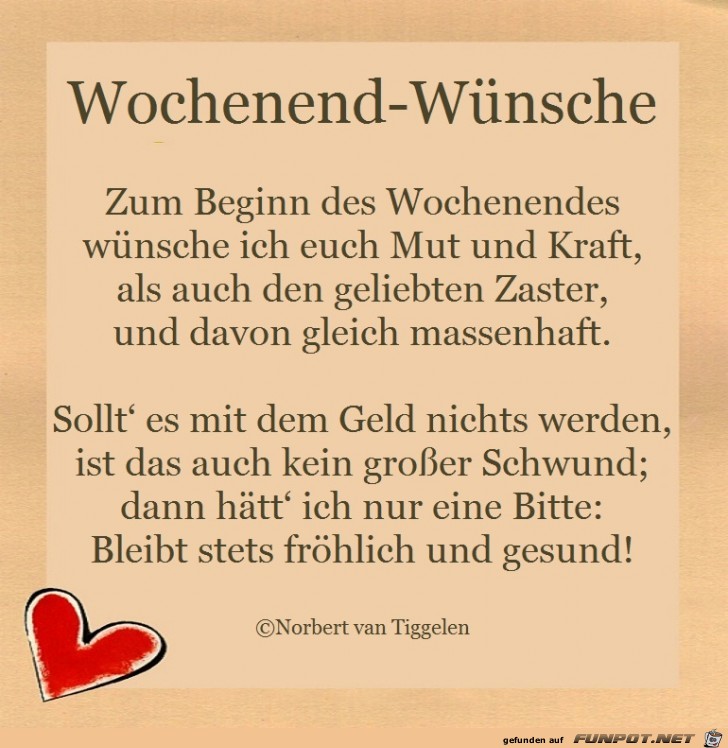 Wochenend-Wünsche 2017 Euch-Form Wochenend-Wünsche 2017 Euch-Form