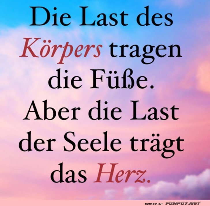 Die Last des Koerpers