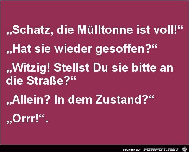 Muelltone ist voll