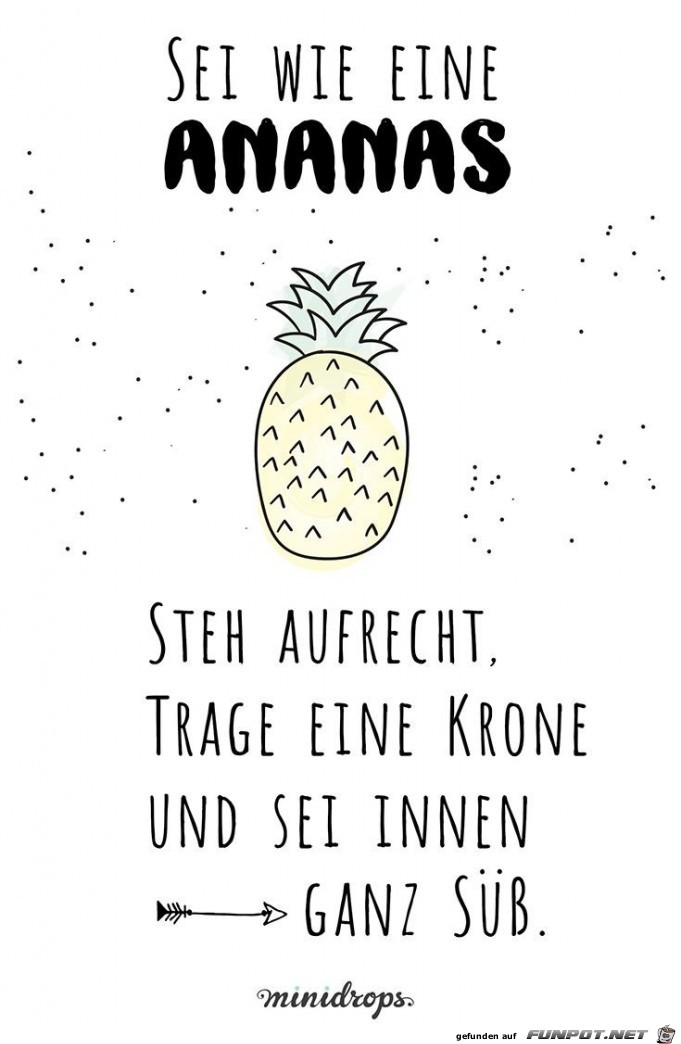 Wie eine Ananas