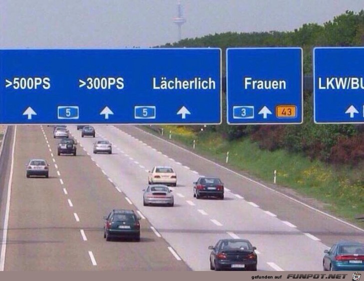 Neue Autobahnspuren