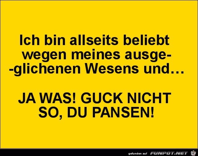 Ziemlich ausgeglichen Ziemlich ausgeglichen