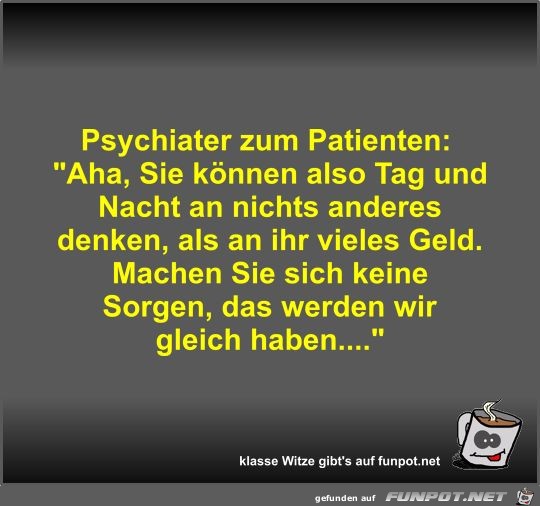 Psychiater zum Patienten