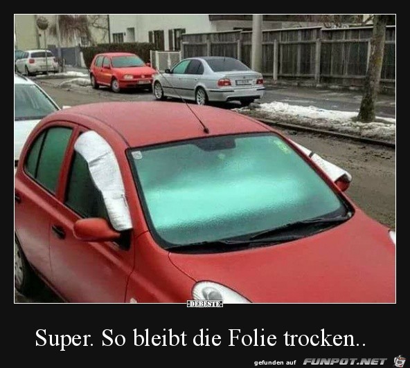 Sehr clever angebracht Sehr clever angebracht