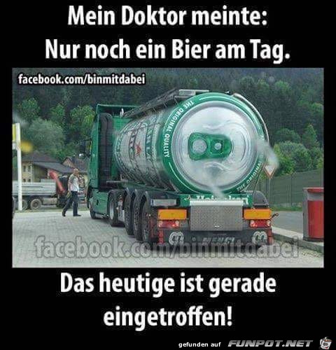 Nur noch ein Bier