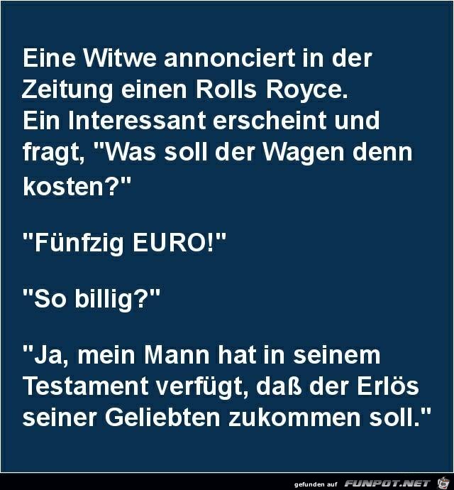 Eine Witwe