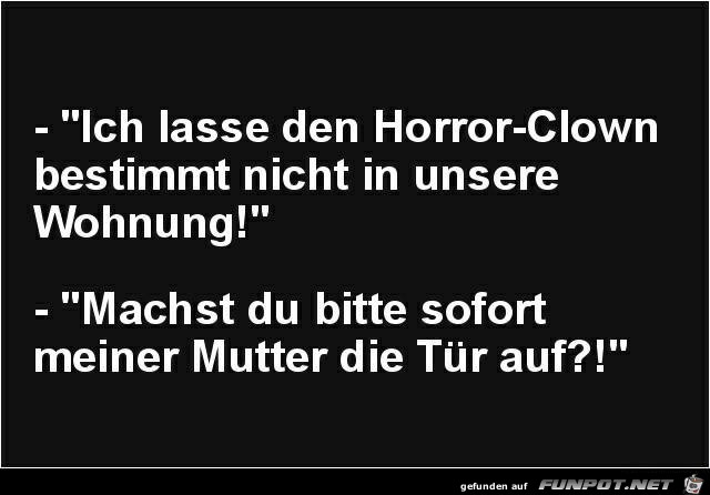 Lasse den Horror -Clown