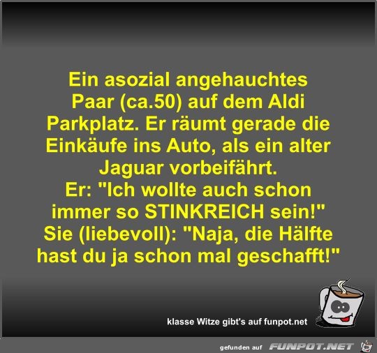 Ein asozial angehauchtes Paar (ca Ein asozial angehauchtes Paar (ca